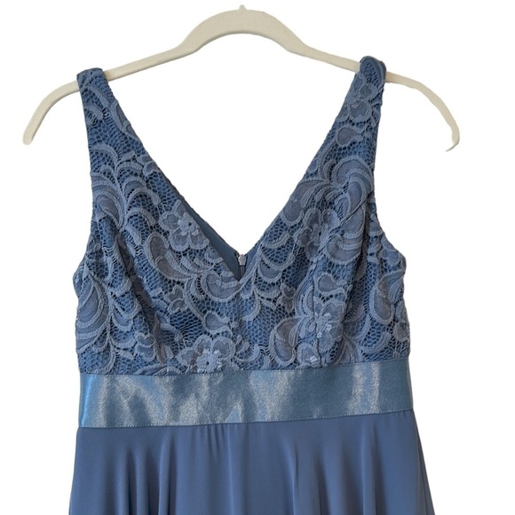 Ever-Pretty V- Neck Lace A Line Chiffon Cocktail Dress - Size Small - Picture 3 of 10